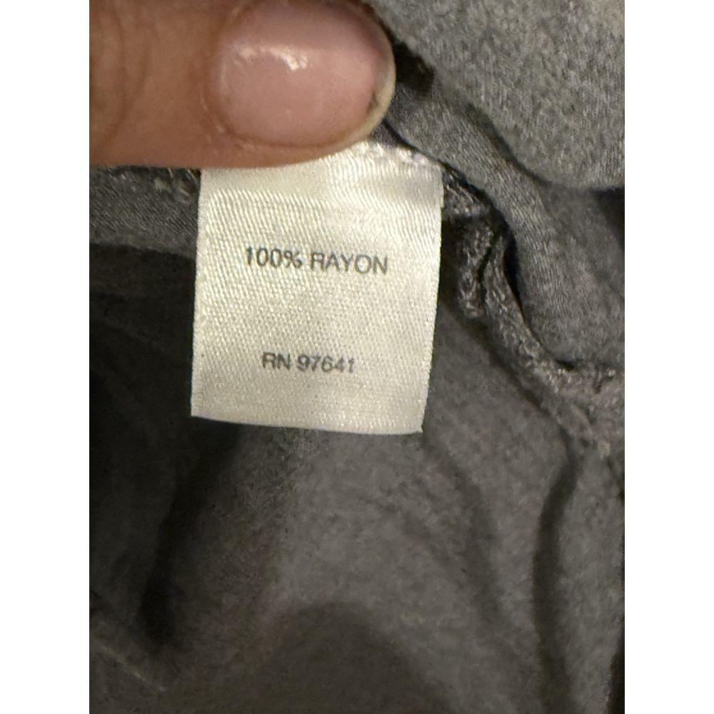 J. Jill Long Sleeve Button Front Tunic Gray Sz L Rayon Workwear Corpcore Mature - Picture 3 of 4